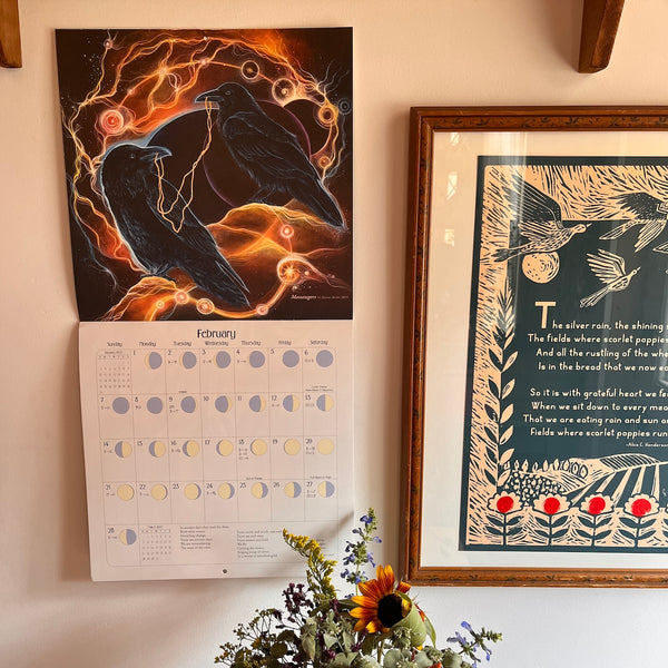 We'Moon on the Wall 2027 Astrological Moon Phase Calendar