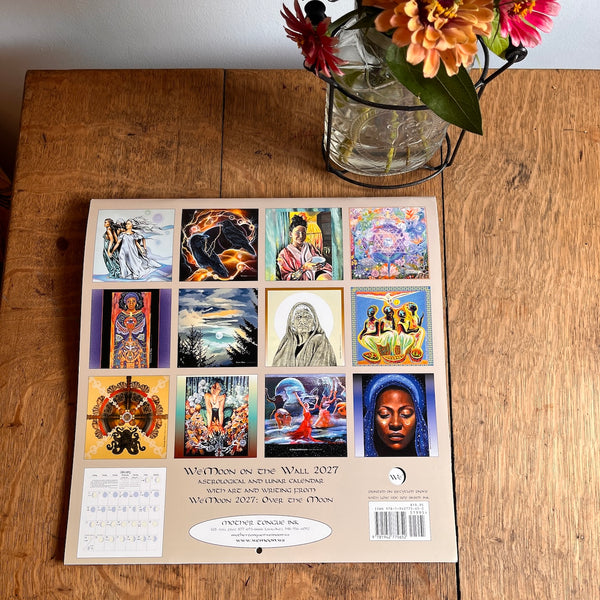 We'Moon on the Wall 2027 Astrological Moon Phase Calendar