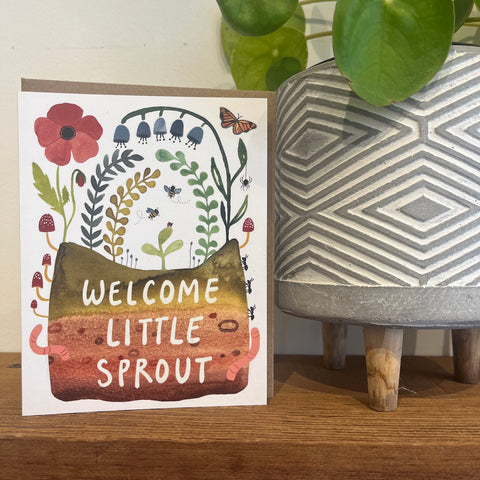 Welcome Little Sprout | Single Card