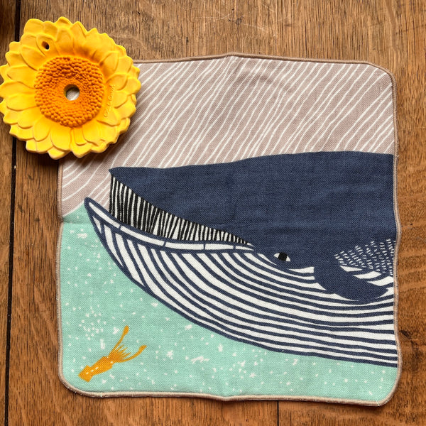 Fin Whale Fuwa-Fuwa Towel - Blue