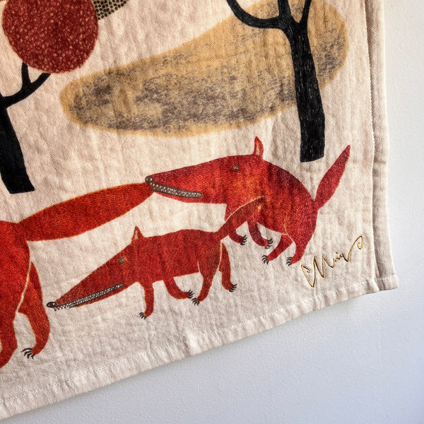 Wolf (Song of Teke Teke) Tea Towel | Imbari Towel