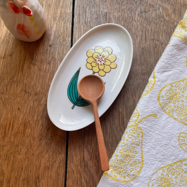Yellow Flower Small Plate
