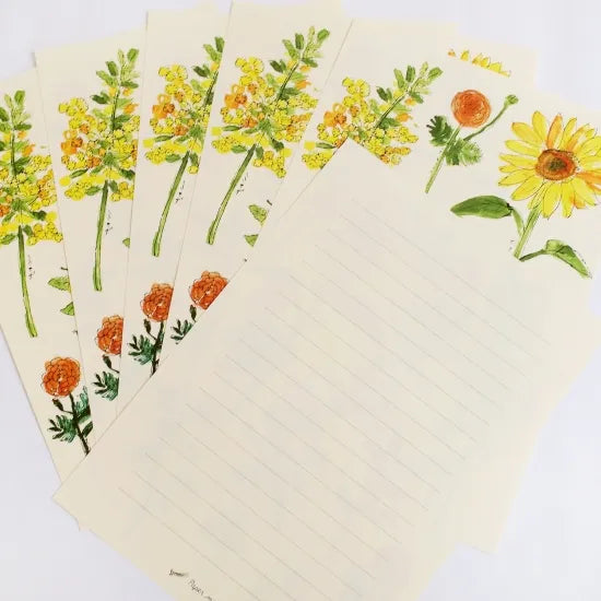 Yellow Flower | Letter Set