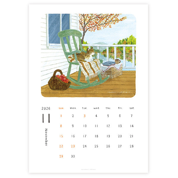 Midori Asano 2026 Wall Calendar