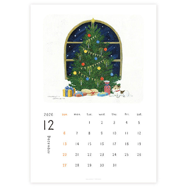 Midori Asano 2026 Wall Calendar