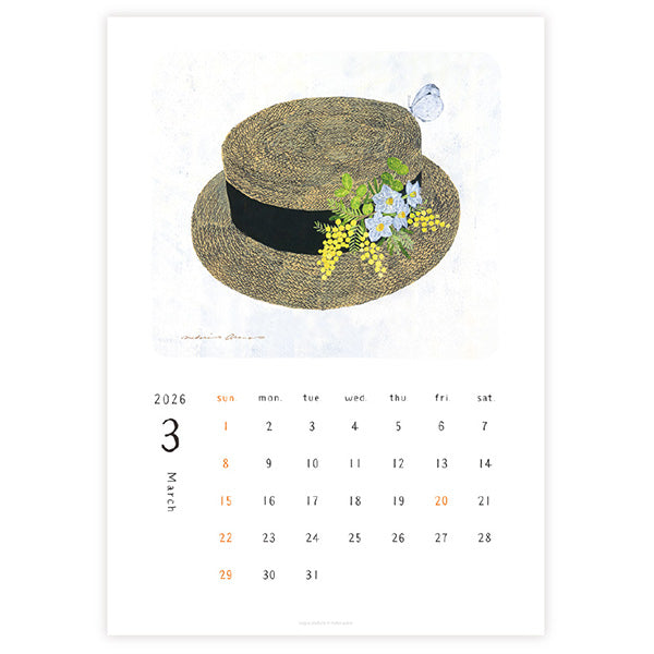 Midori Asano 2026 Wall Calendar