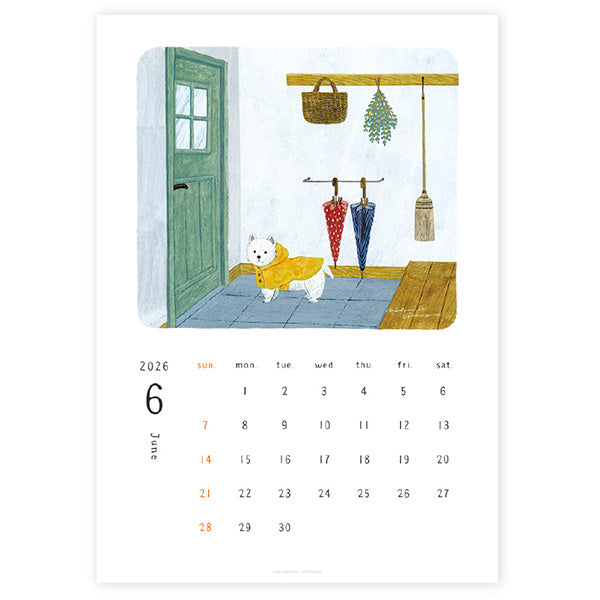 Midori Asano 2026 Wall Calendar