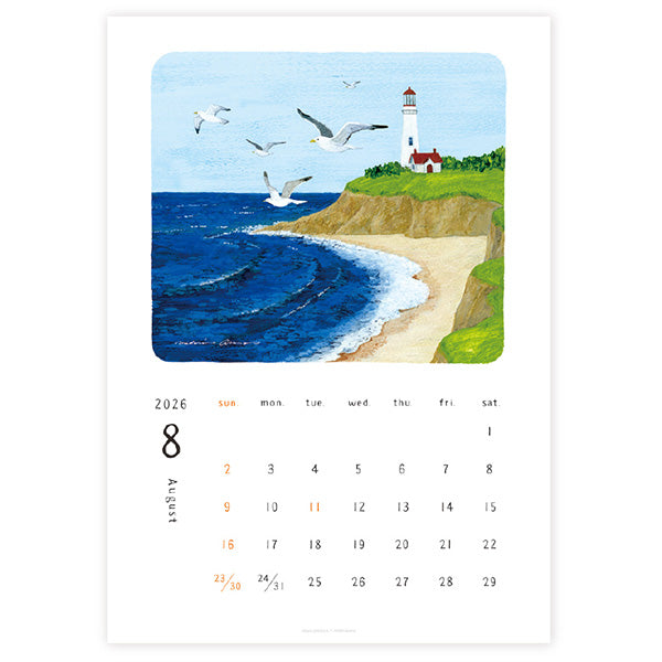 Midori Asano 2026 Wall Calendar