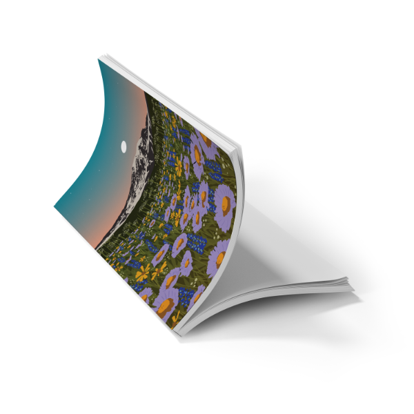 Mountain Flowers Classic Layflat Notebook Journal