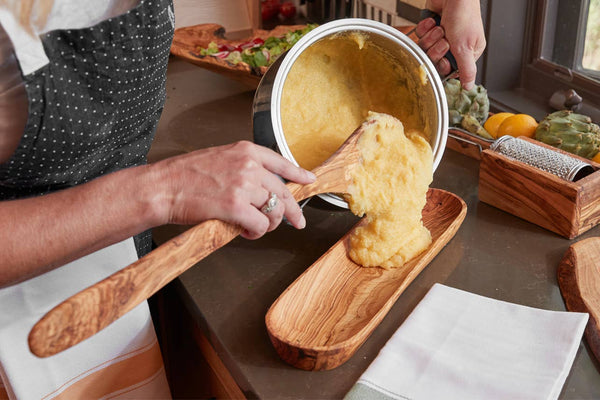 Italian Olivewood Polenta Spoon