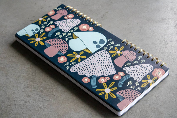 Mushroom Bloom 2-Year Undated Desk Planner