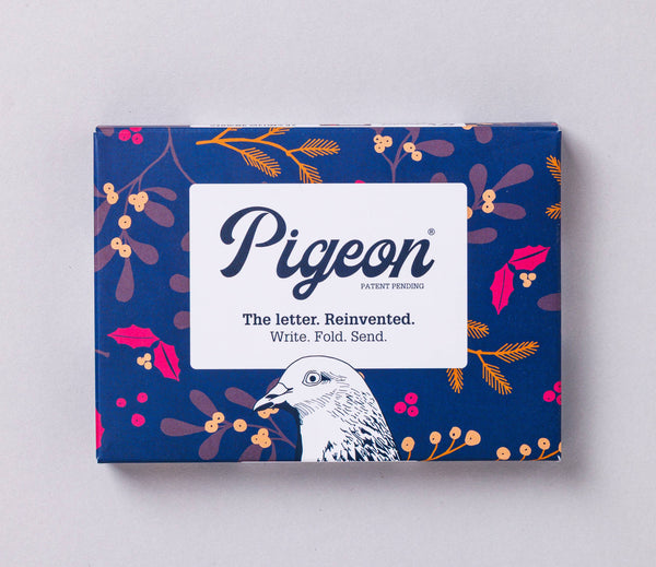 Winter Berries Pigeon Folding Letter Set