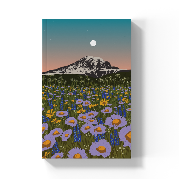 Mountain Flowers Classic Layflat Notebook Journal