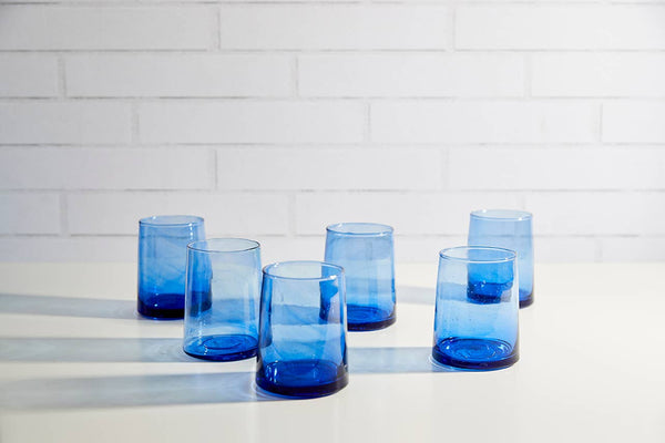 Moroccan Cone Glassware | Medium in Blue