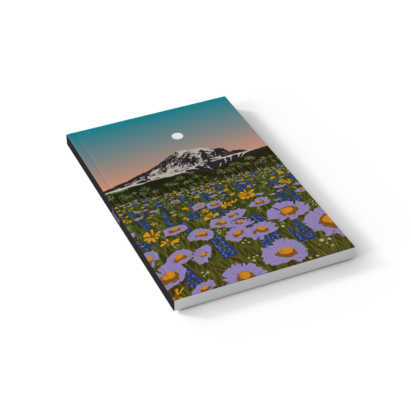 Mountain Flowers Classic Layflat Notebook Journal