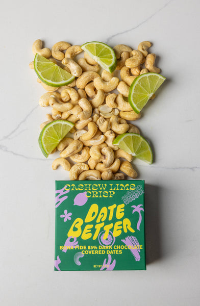 Cashew Lime Crisp | Chocolate Covered Dates