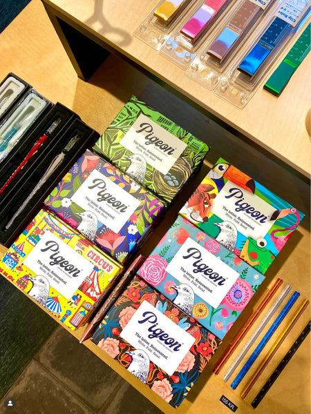 Floral Fantasia Pigeons Folding Letter Pack