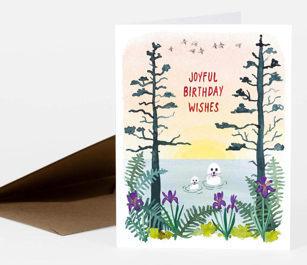Joyful Birthday Wishes Single Card