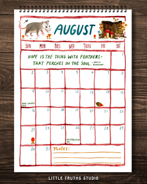 Woodland Magic | 2026 Wall Calendar