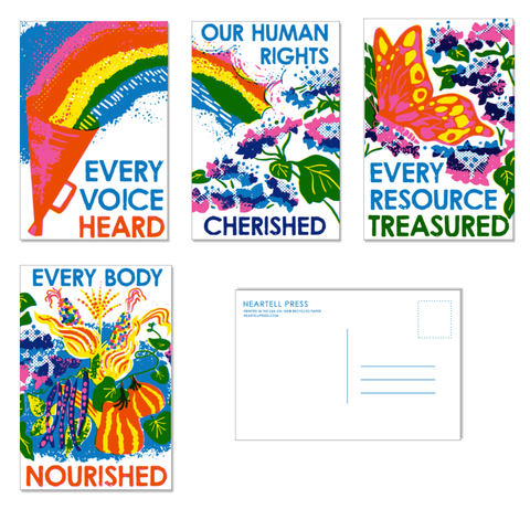 Ours to Protect | Risograph for Social Change Postcard Set