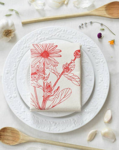 Calendula Tea Towel