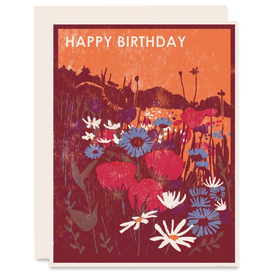 Wildflowers Happy Birthday | Single Card