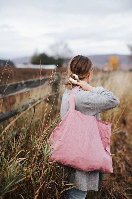 Jumbo Linen Bag | Rose