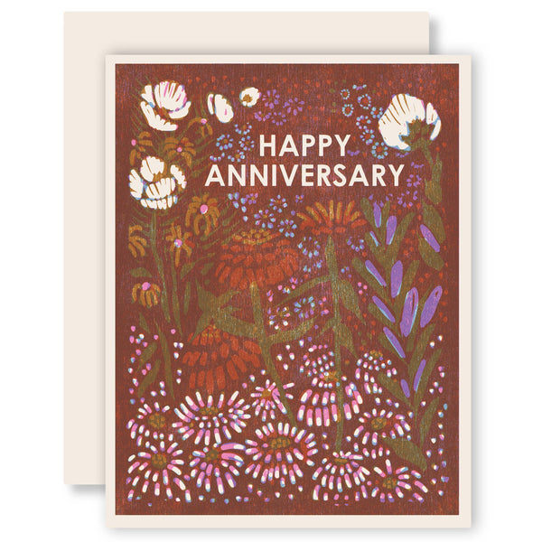 Happy Anniversary | Single Letterpress Card