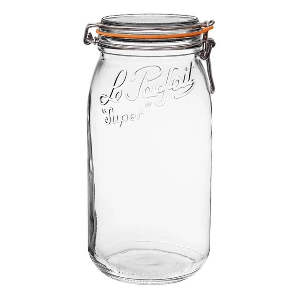 3L Rounded French Glass Storage Jar