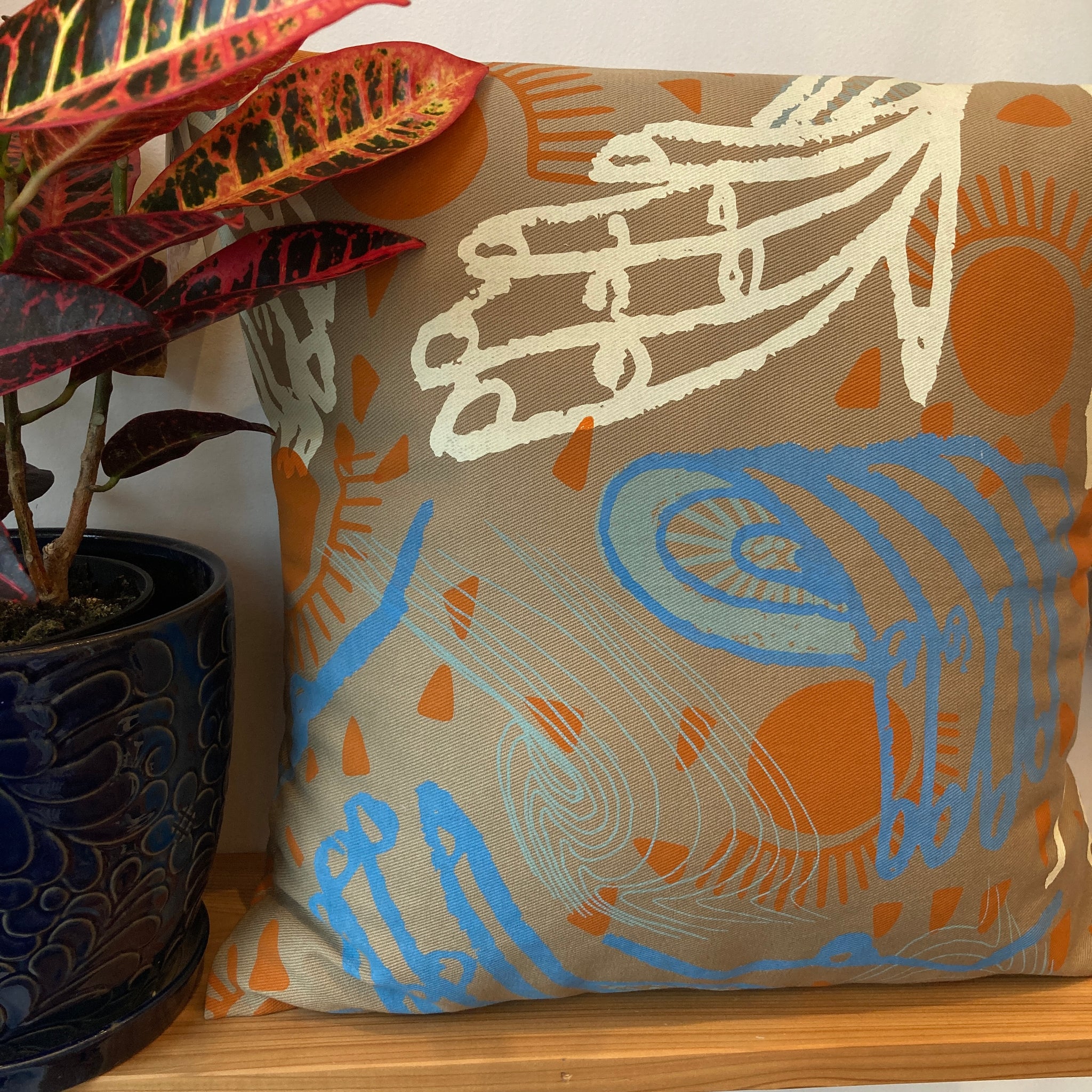 Luscious + Sturdy Pillow and Case | Handmade & Hand-printed