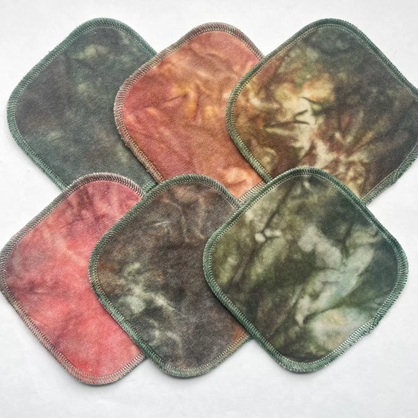 Cabin in the Woods Reusable Wipes | 6-pack | Organic Bamboo/Cotton