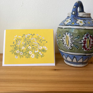 Chamomile Letterpress Single Card