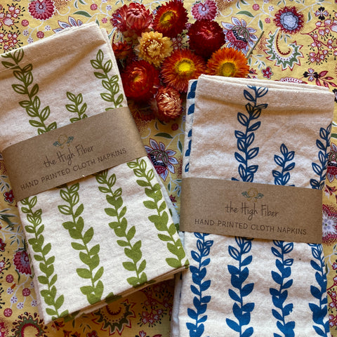 Vine Cloth Napkins | Cotton/Linen Blend