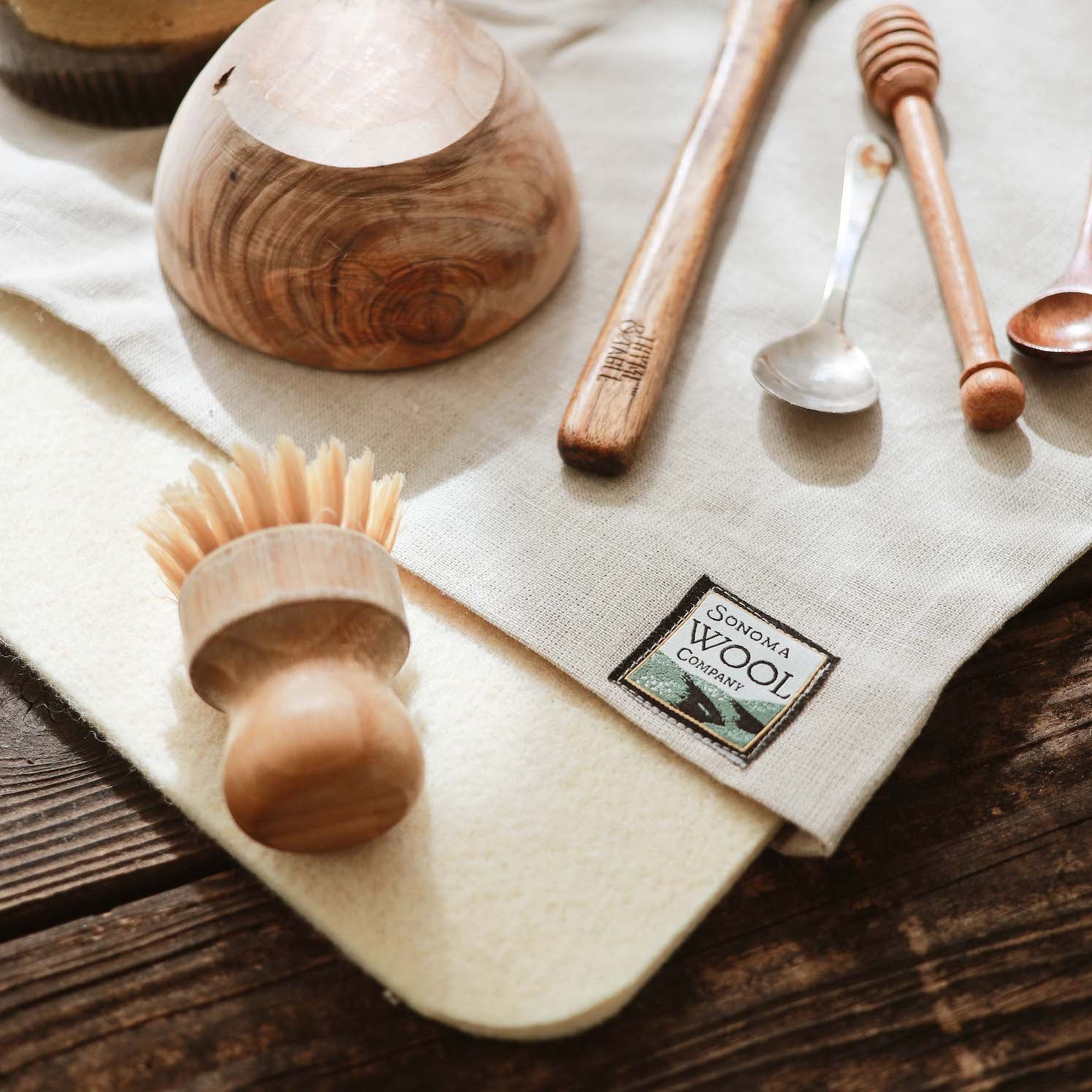 Wool Dish Drying Mat