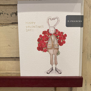 Fancy Pants Bunny Valentine Card