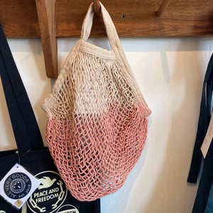 Net Tote | Naturally Dyed Short Handle