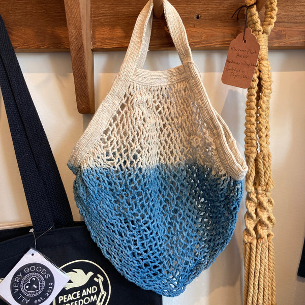 Net Tote | Naturally Dyed Short Handle