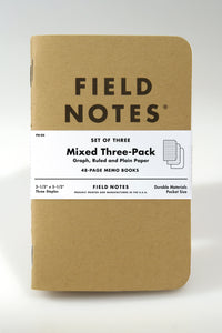 Original Kraft, Mixed Three-Pack  | Field Notes Memo Book