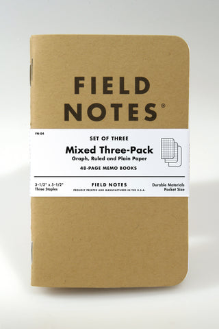 Original Kraft, Mixed Three-Pack  | Field Notes Memo Book