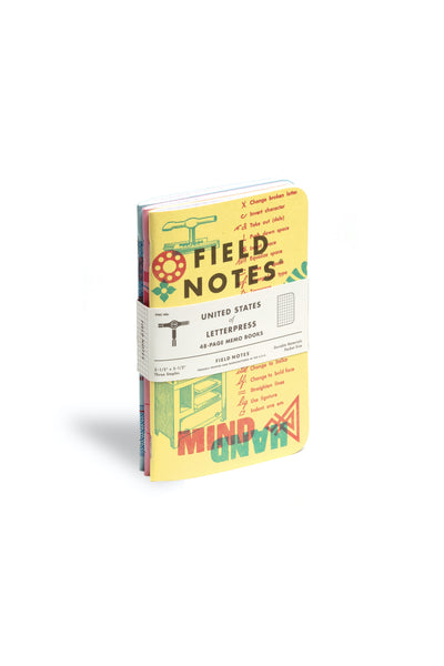 United States of LETTERPRESS - Pack C | Field Notes Memo Book