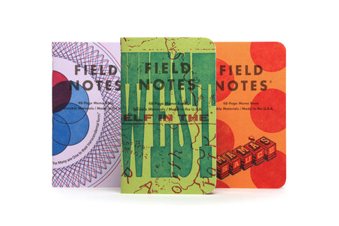 United States of LETTERPRESS - Pack A | Field Notes Memo Book