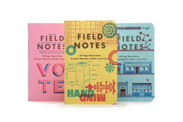 United States of LETTERPRESS - Pack C | Field Notes Memo Book