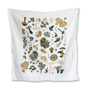 Mosses and Mushrooms Kitchen Towel