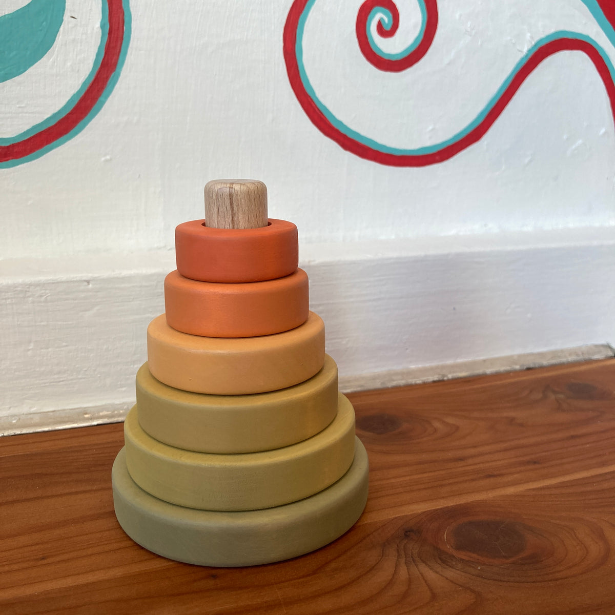 Mini Ring Stacker Wooden Toy | SABO Concept – Pink Moon Goods