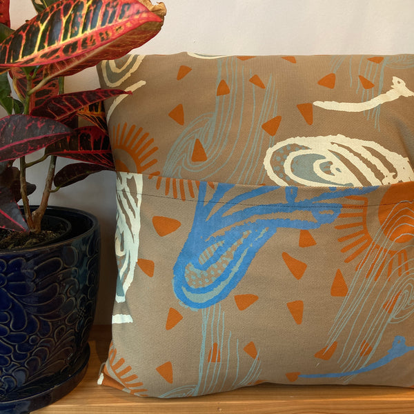 Luscious + Sturdy Pillow and Case | Handmade & Hand-printed