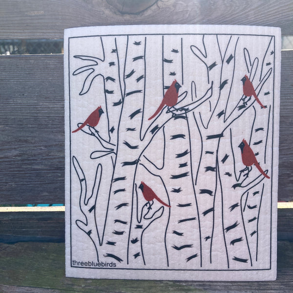 Swedish Dishcloth | Red and Black Graphics Collection