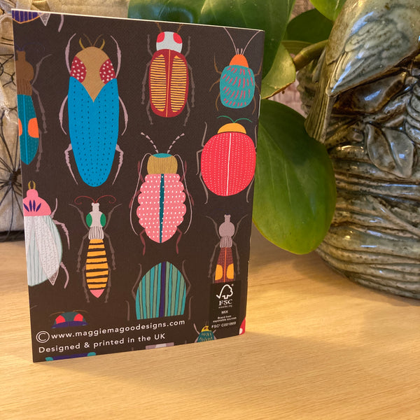 Brightly Colored Bugs A6 Notebook
