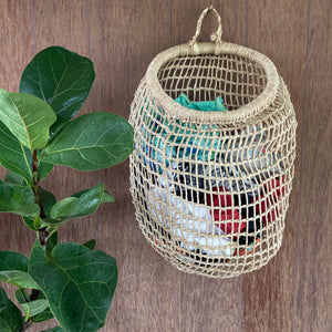 Nido Handwoven Tree Bark Hanging Basket