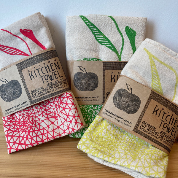 Interdependent Apple | Cotton Kitchen Towel