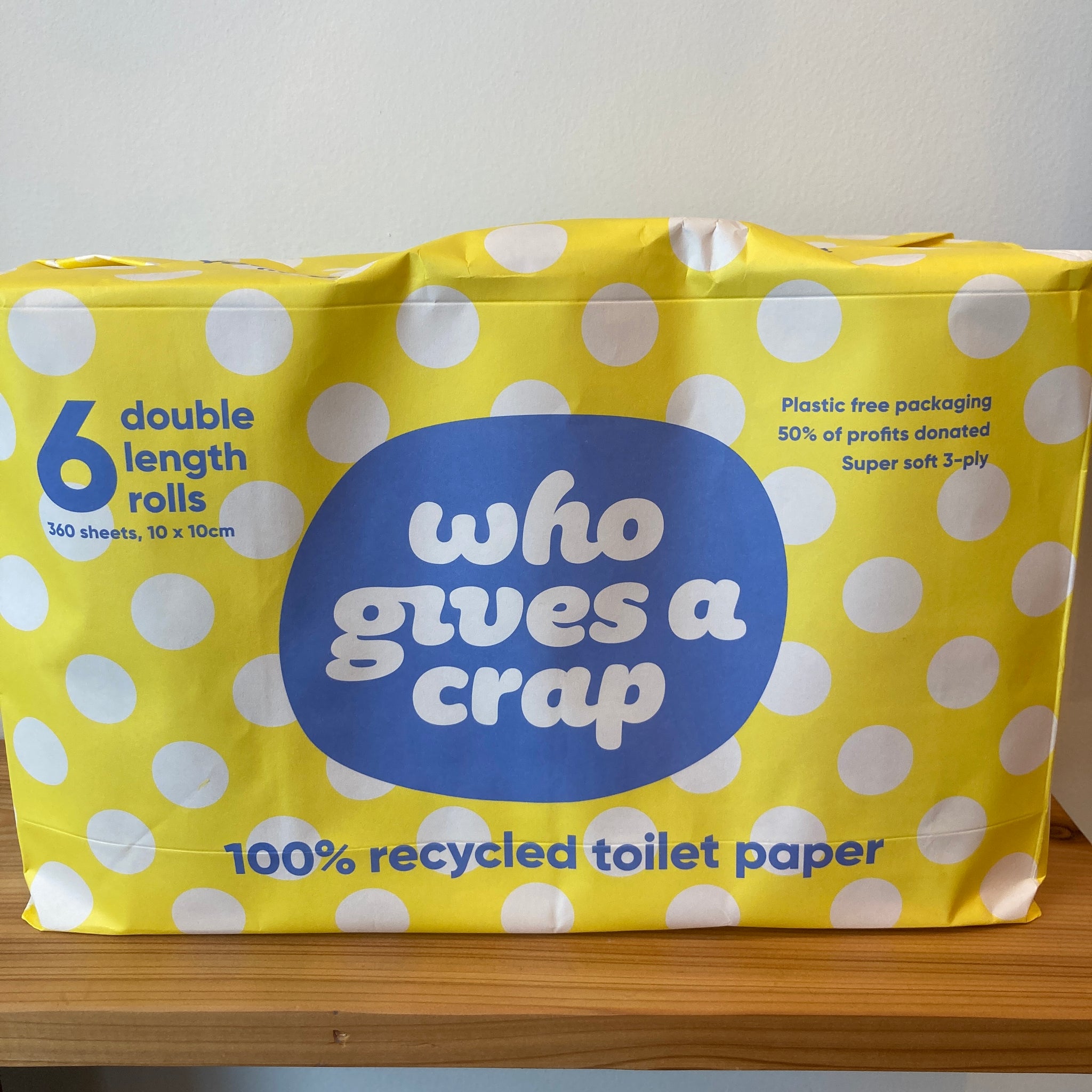 Who Gives a Crap Recycled Toilet Paper 6 pack